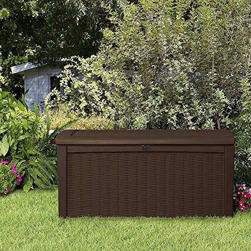 Outdoor Storage Deck Box for Patio, Backyard and Garden, 110 Gallon, Lockable, Waterproof P895
