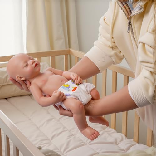 Lifelike Reborn Baby Doll 16 Inch Sleeping Baby Girl with Feeding Kit S409156