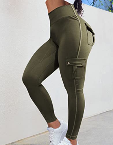 Butt Lifting Leggings with Flap Pockets B9235