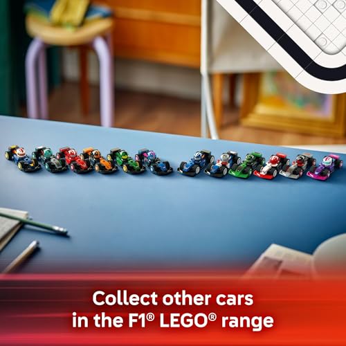 F1 Collectible Race Cars, 6 Pack Building Set for Kids Ages 6+ E2838