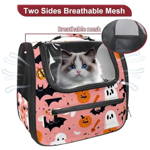 Halloween Cat Backpack Carrier, Breathable Bubble Pet Backpack R5452