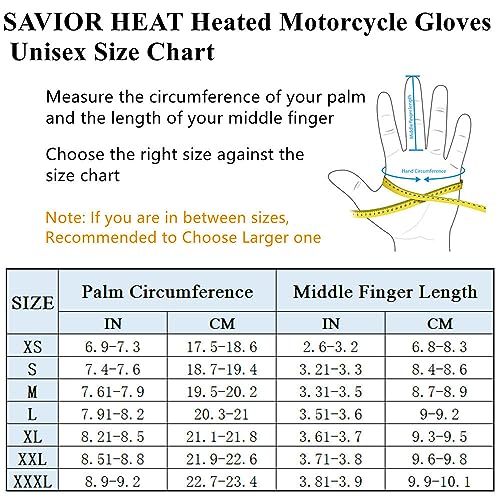 Heated Motorcycle Gloves for Men Women, Waterproof Windproof with 12V Charging Cord O591541
