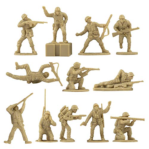 WW2 US Marines Plastic Army Men - 36 Soldier Figures U318109