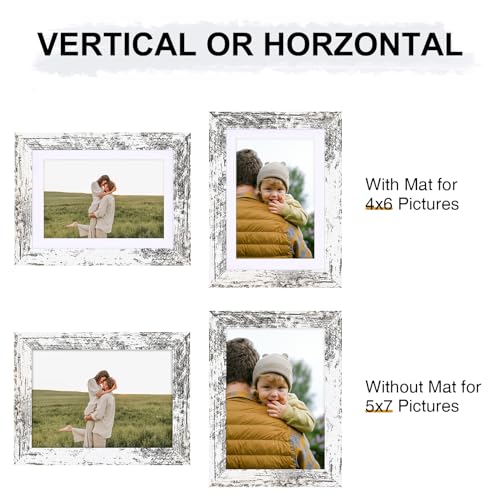 5x7 Picture Frames for Wall Set of 9, Black K57165