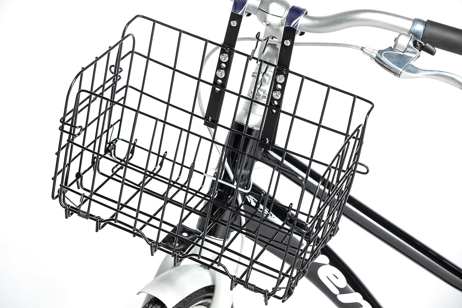 Folding Front Bicycle Basket Steel Black E946