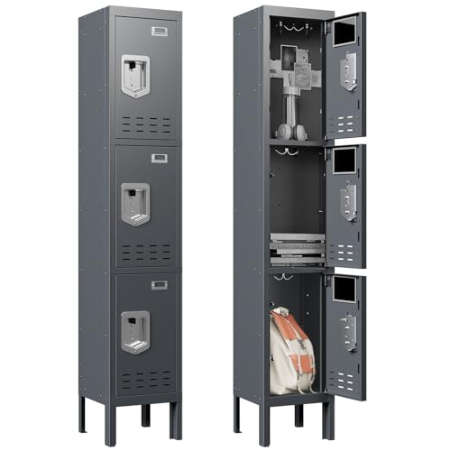 Metal Cabinet with Lockable Door for Office, Gym, School, Home A290
