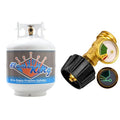 Flame King YSN201b 20 Pound Steel Propane Tank Cylinder with Type 1 Overflow Protection Device Valve for Grills and BBQs, White
