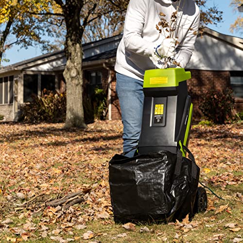 Corded Electric Garden Chipper with Collection Bin U841075