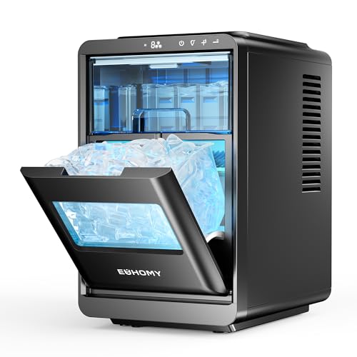 Crescent Ice Maker Countertop, 35Lbs/24H, Auto Deep Cleaning, Portable D224
