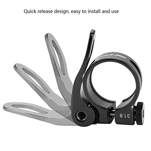 Seatpost Clamp, Quick Release, 31.8mm Aluminium Alloy, Black Z47244
