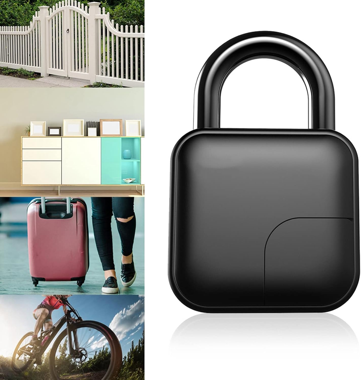 Waterproof Fingerprint Padlock for Door, Suitcase, Gym N863