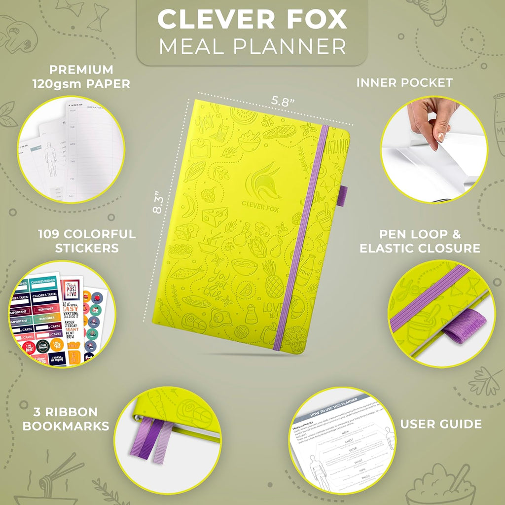 Weekly Meal Planner with Shopping and Grocery Lists, Undated A5 A31238