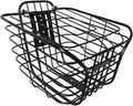 Bike Basket Bicycle Metal Basket Large-Capacity Cycling Front Basket with Cover Easy Installation Accessories Bike Electric Scooter
