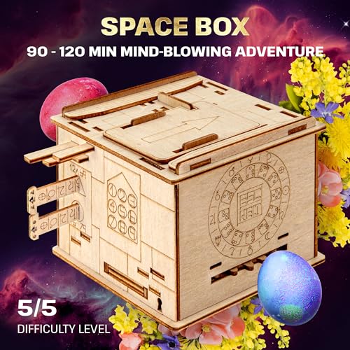 Wooden Puzzle Box with Hidden Compartment for Adults and Kids G660