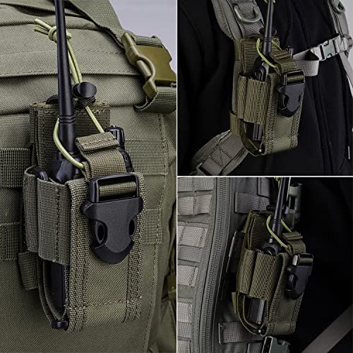 Radio Holster, MOLLE Radio Pouch for Vest, Walkie Talkie Holder for Duty Belt N50682