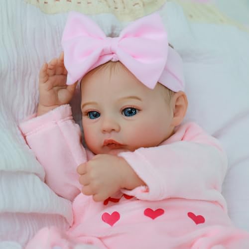 18 Inch Realistic Reborn Baby Doll Girl with Soft Weighted Body H76938