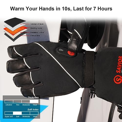 Rechargeable Heated Gloves for Skiing and Snowboarding Y2684