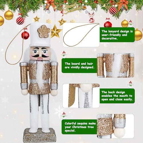 Pink Nutcracker Christmas Decor, Handmade Wooden Figure, 12" S521569