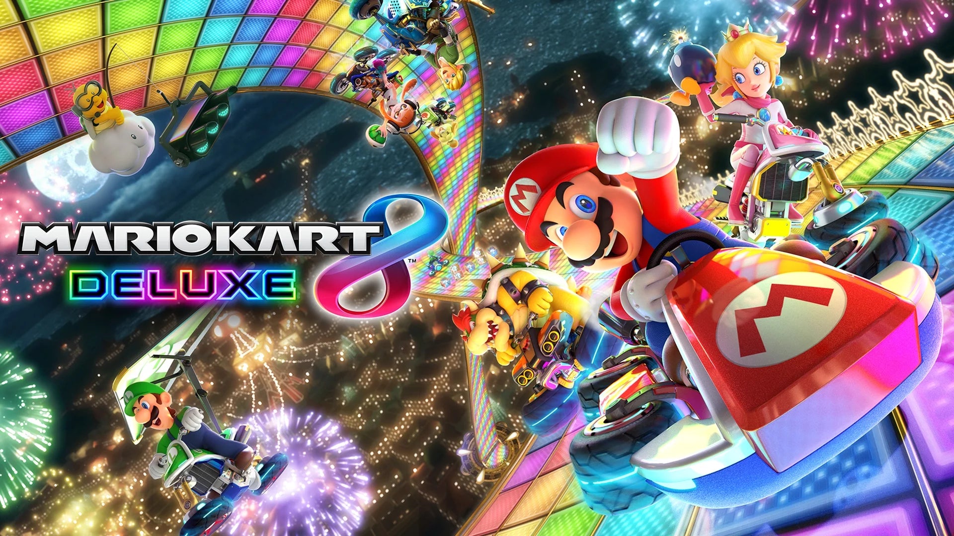 Mario Kart 8 Deluxe & 3 Month Membership, Nintendo Switch H311