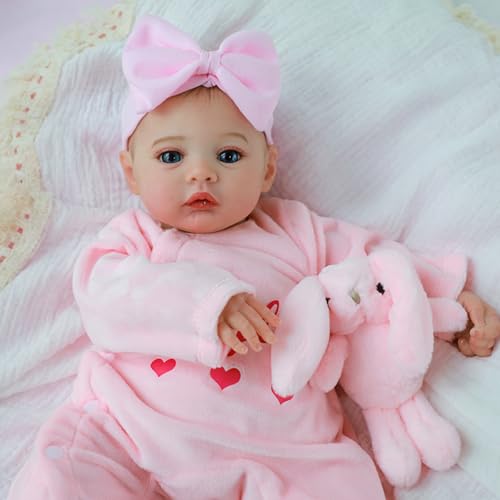 18 Inch Realistic Reborn Baby Doll Girl with Soft Weighted Body H76938