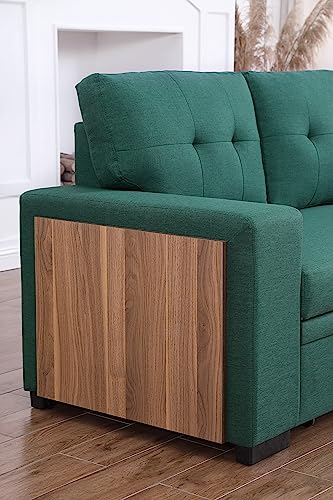 4-in-1 Convertible L Shaped Couch with Pull Out Bed and Storage Z983