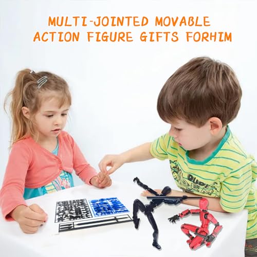 3D Printed Multi-Jointed Movable Robot Action Figure O74223