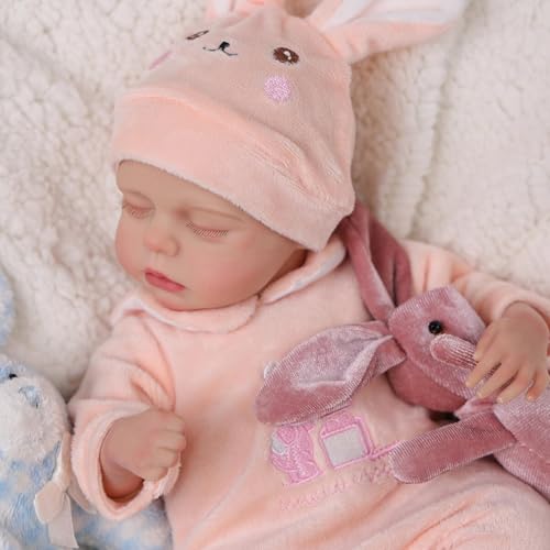 12 Inch Lifelike Reborn Baby Doll Silicone Full Body with Toy Accessories O3531