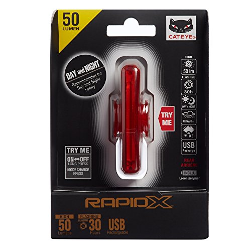 USB Rechargeable LED Bike Safety Tail Light T43616