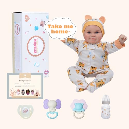 20 Inch Soft Vinyl Reborn Baby Doll with Accessories for Girls P18941