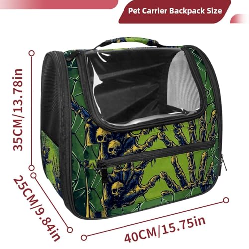Halloween Pet Carrier Airline Approved for Small Medium Dogs Cats S688252