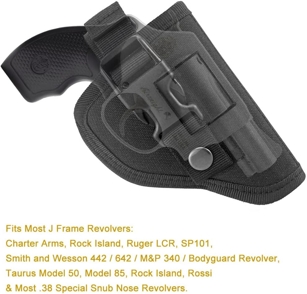 Outside Waistband Revolver Holster with Belt Clip W3576