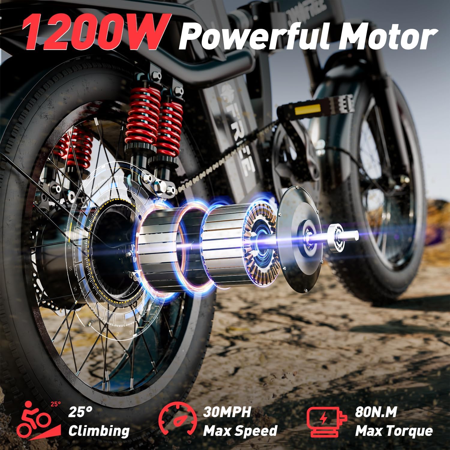 Folding Electric Bike for Adults, 48V 20AH Removable Battery, 40 Miles Range X214578