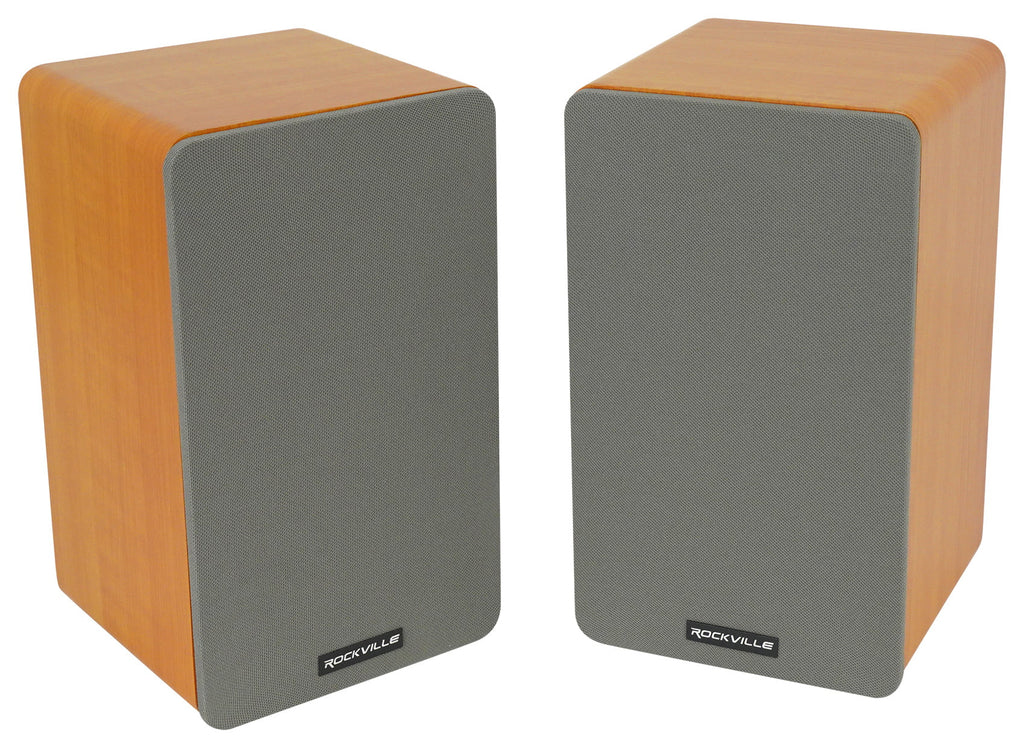 Bookshelf Speakers with Stands and Speaker Wire Z466