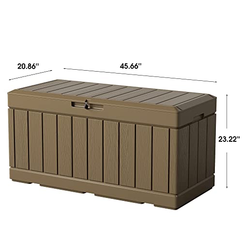31 Gallon Outdoor Deck Box for Patio Furniture and Garden Tools W716487