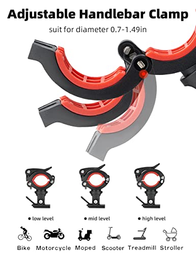 Bike Phone Holder Adjustable Motorcycle Mount Handlebar Clip for Bicycle Scooter K22604