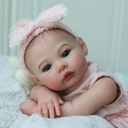 18 Inch Realistic Reborn Baby Doll Girl with Soft Weighted Body H76938