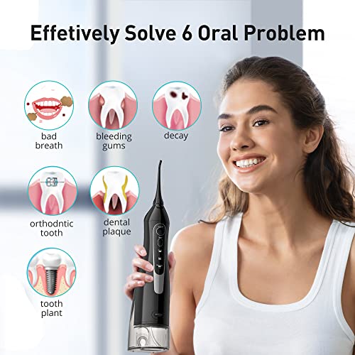Portable Cordless Oral Irrigator 300ML Rechargeable Water Flosser C363894