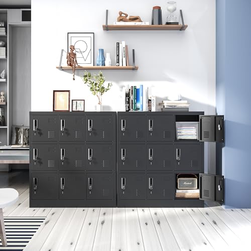 6-Door Steel Storage Locker with Lock and Card Slot A4817