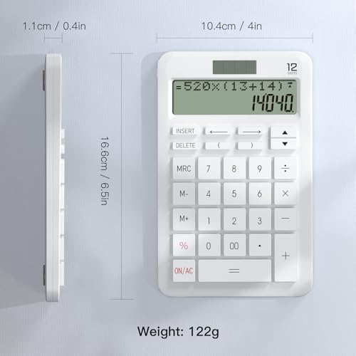 Scientific Calculator with Notepad, 2-Line Display, Solar and Battery Powered Q967