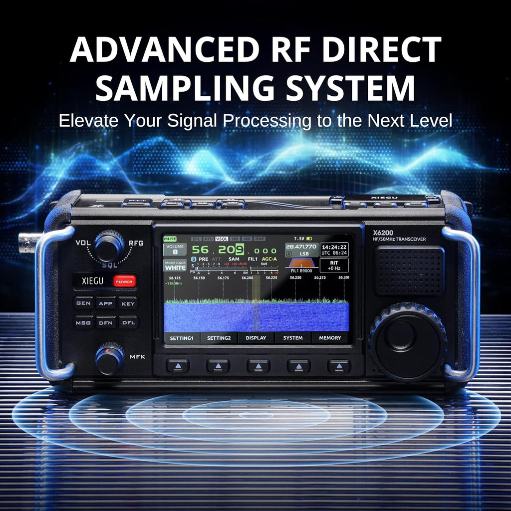Portable HF Radio Transceiver with 4" LCD Screen X6762