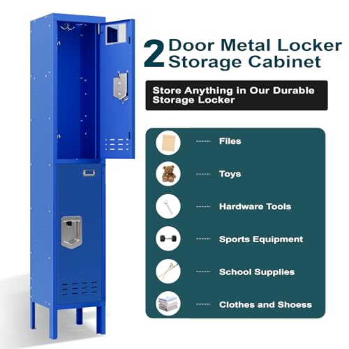 Metal Cabinet with Lockable Door for Office, Gym, School, Home A290