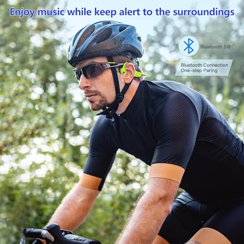 Bone Conduction Wireless Sport Headphones with Noise-Canceling Mics E40369