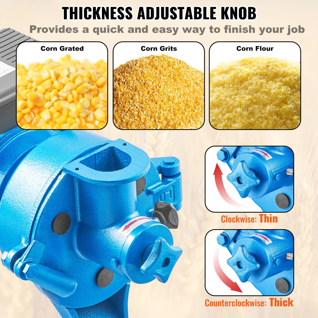 1500W Electric Grain Mill Grinder for Corn Wheat and Spice E6345