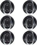BOSS NX654 6.5" 400W 4-Way Car Audio Coaxial Speakers Stereo, Black (6 Speakers)