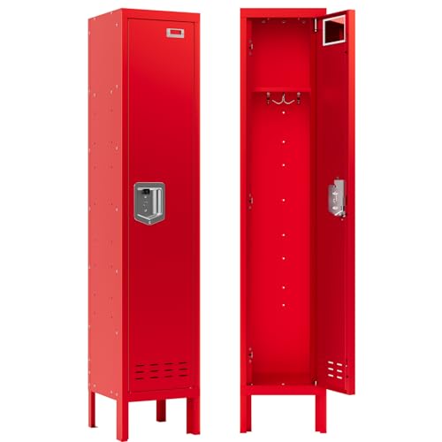 5-Door Steel Storage Locker with Hooks and Card Slots M92401