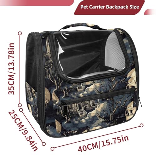 Halloween Cat Backpack Carrier, Breathable Bubble Pet Backpack R5452