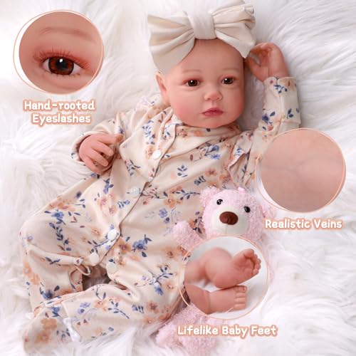 20-inch Soft Vinyl Reborn Baby Doll with Accessories N401