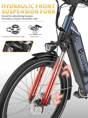 Electric Bike for Adults 1130W Motor, 48V 20AH Battery, 80 Miles Range, 27.5" Ebike X18509
