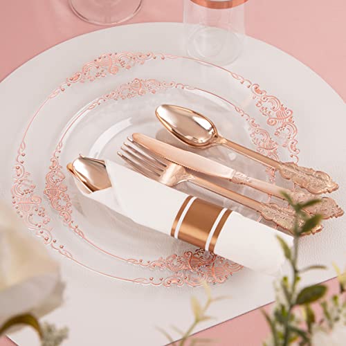 Gold Plastic Dinnerware Set for 50 Guests N48810