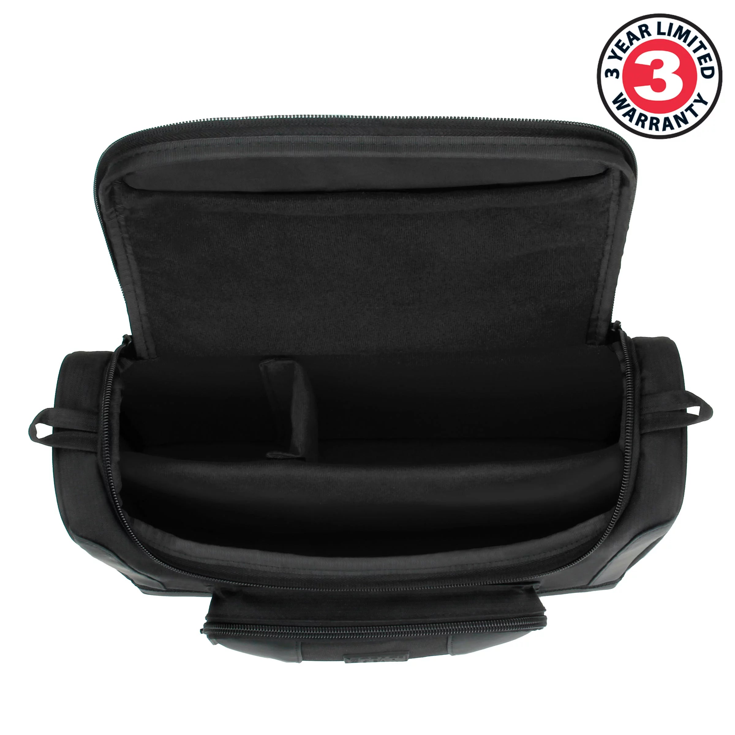 Tablet Bag for 11 Inch iPad Pro and 10.9 Inch iPad Air - Compact Messenger Bag with Durable Shell, Adjustable Interior (Black) T181